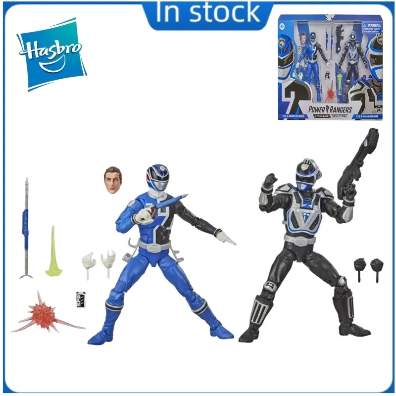 【Spot Goods】Juego de batalla para 2 personas de Hasbro Power Rangers Blue War Black War SPD F1171, colección de juguetes en miniatura