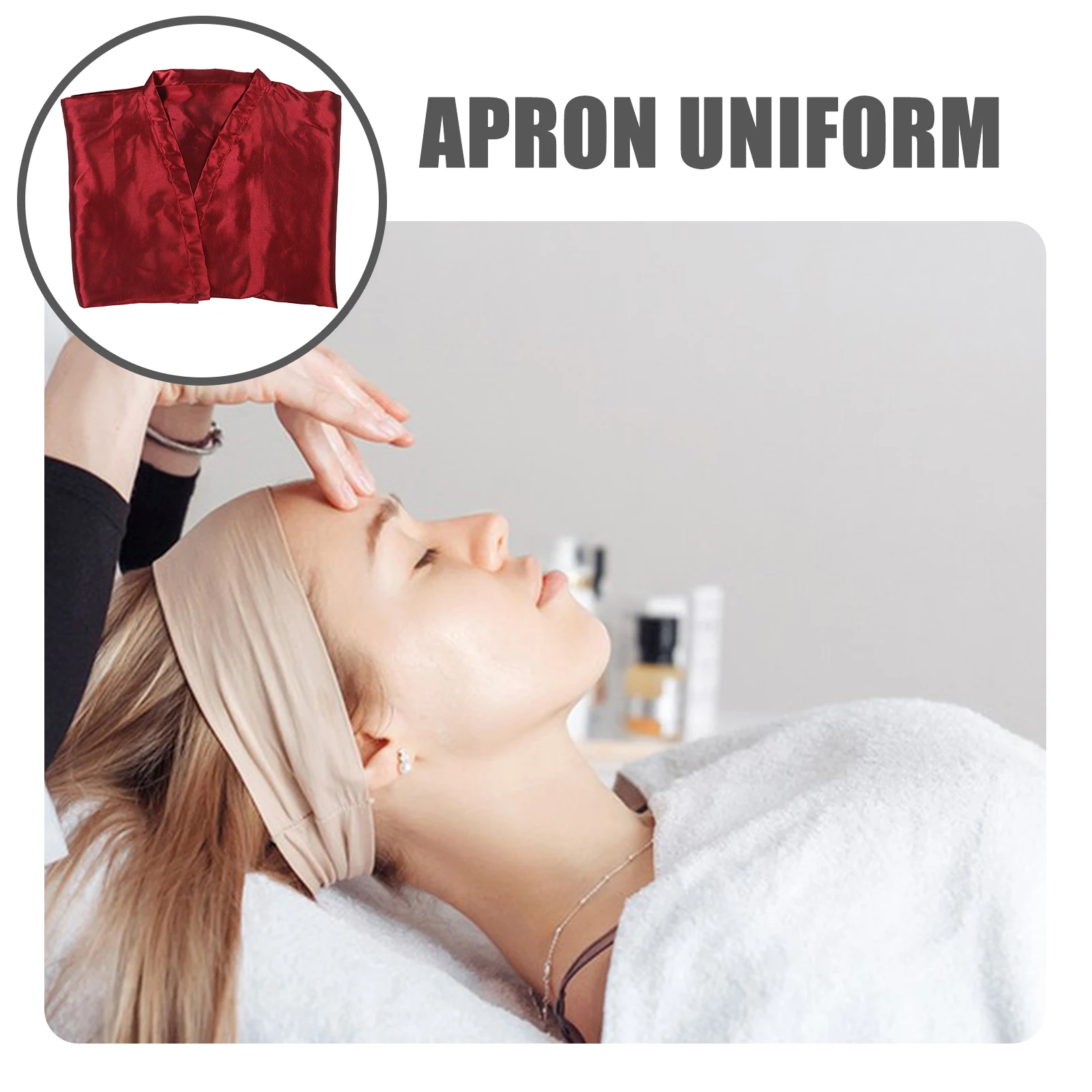 

Hairdressing Salon Apron Cape Gown Protective Clothes Work Cover Barber Cutting Dyeing Client Gown Stylish Cozy