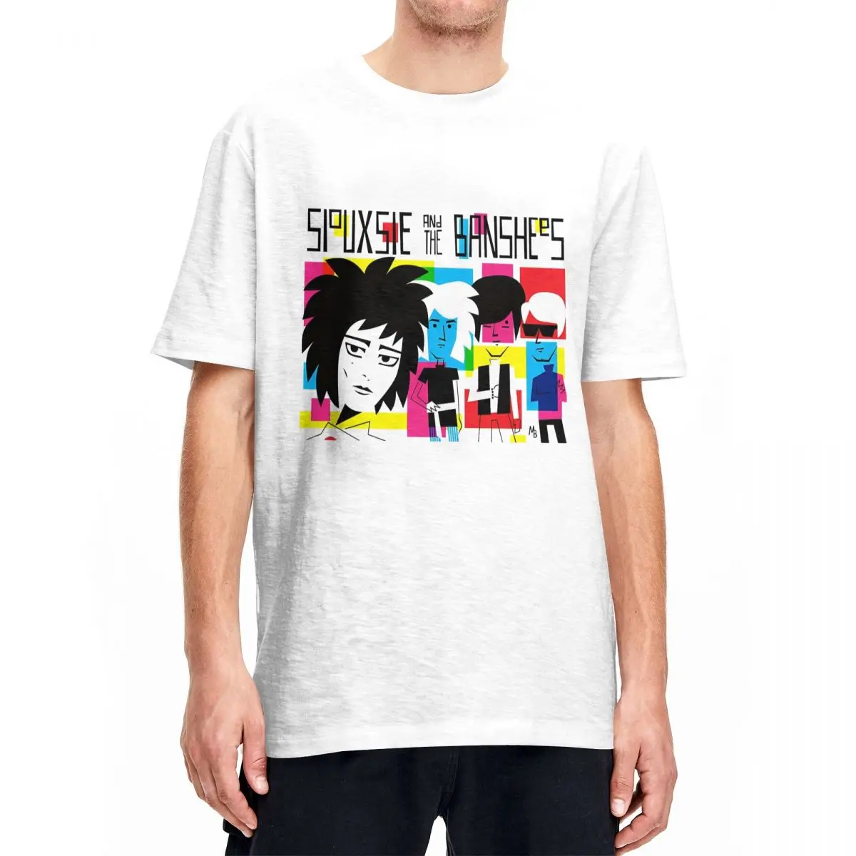 Novelty Siouxsie And The Banshees Band T-Shirt Unisex Cotton Short Sleeve Rock Music O-neck Summer Top Tee