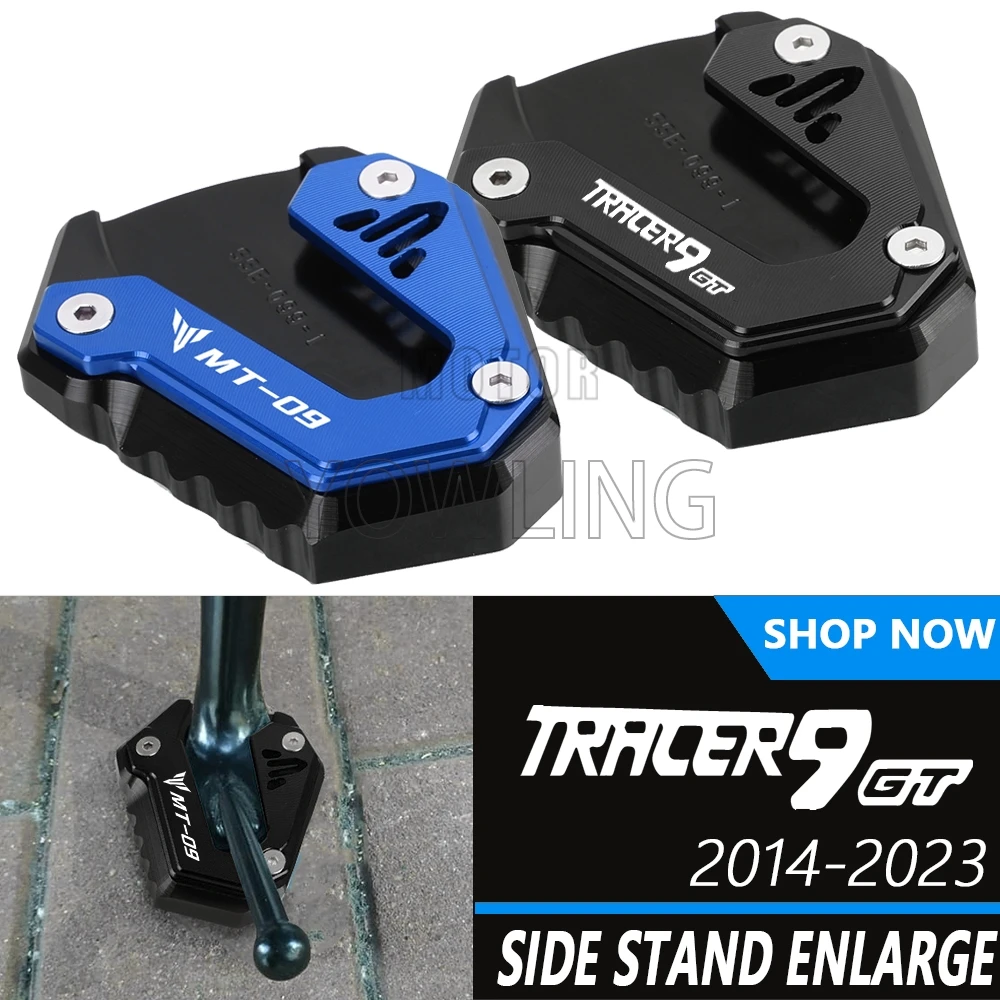 

For YAMAHA TRACER 9 GT 9GT 900 Tracer900 MT09 MT-09 XSR900 GP 2026 Motorcycle Kickstand Foot Side Stand Enlarger Pad 2013-2025