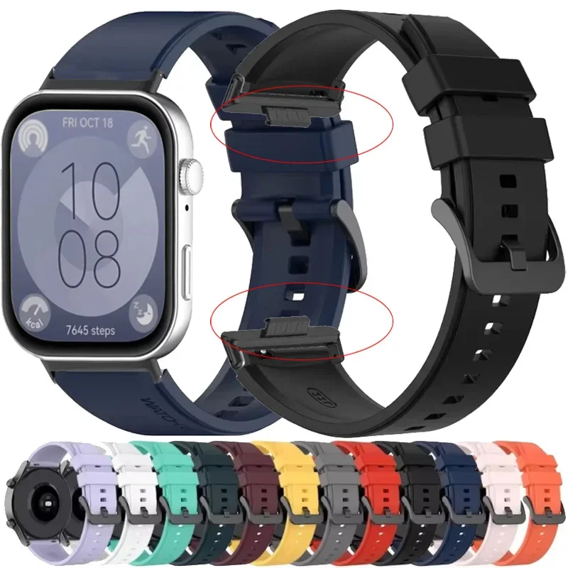 Weiches Silikonarmband für Huawei Watch Fit 3 4, bequemes Armband-Zubehör, Gürtel, Huawei Watch Fit 4 Pro, austauschbares Armband