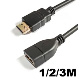 1/2/3M HDMI Compatible Male TO HDMI Female Protection Extender Extension Cord Cable For DVD Television Players set-top boxe