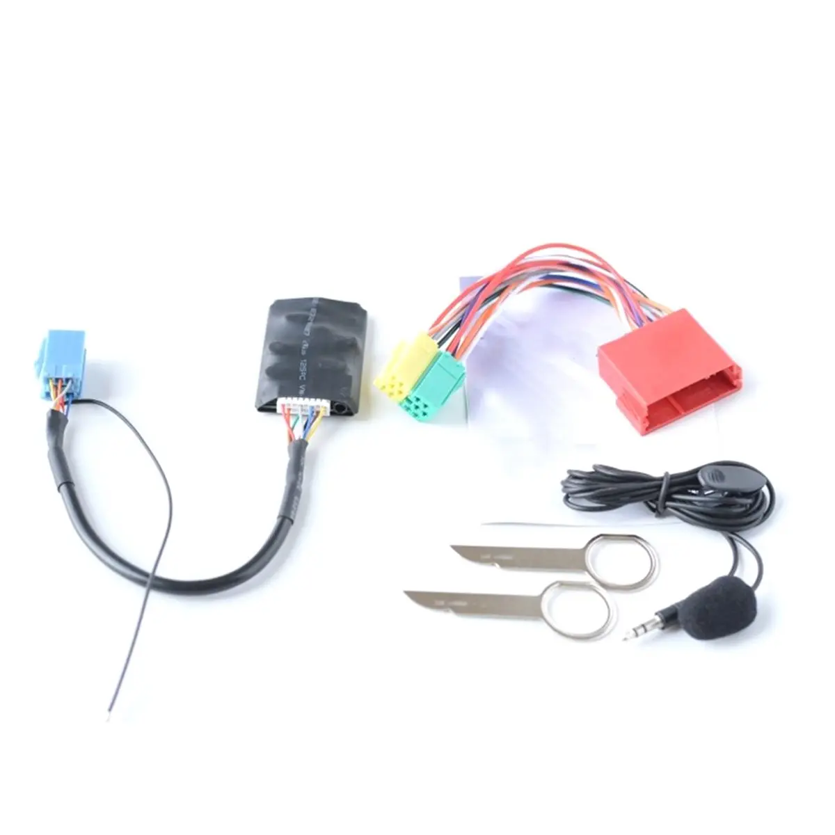 B09A Car Microphone Bluetooth 5.0 AUX Handsfree 8 Pin Adapter A2DP Music Audio Cable for Audi A3 8L 8P A4 A6 4B A8 VW B5 B6