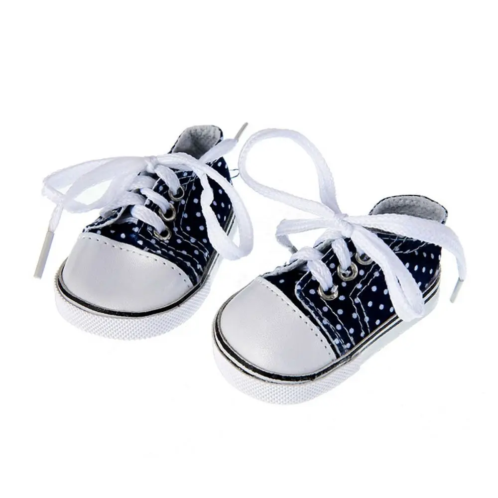 Lace-up Doll Canvas Shoes Shoes for Dolls Accessories Mini Kawaii Mini Casual Shoes Cute Colorful Doll Sneakers DIY