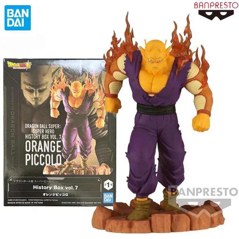 In Stock BANPRESTO History Box Vol.7 Dragon Ball Super: Super Hero Orange Piccolo PVC Anime Figure Model Toys Collectible Gifts