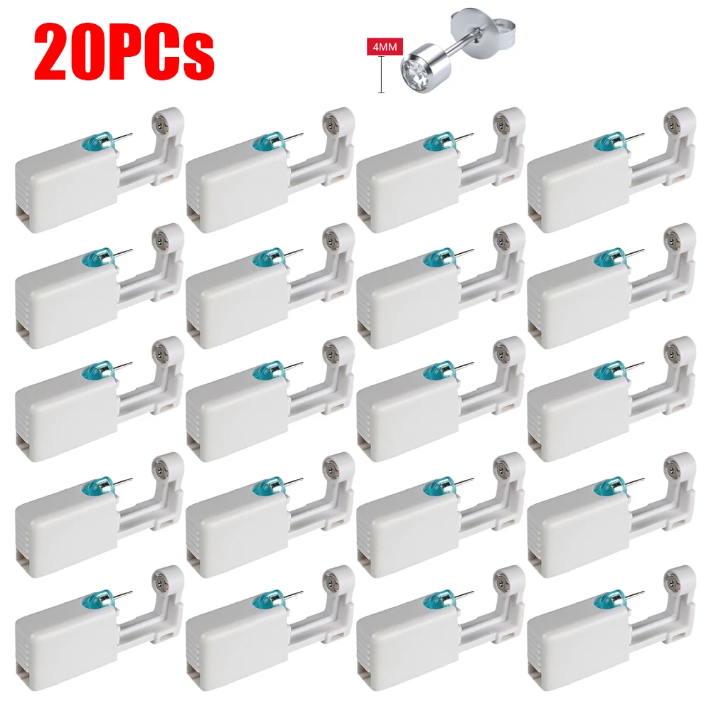 1/3/5/10/20PCs Disposable Ear Piercing Gun Kit Safety Earring Piercer Machine Studs Nose Clip Body Jewelry Piercing Tool Guns