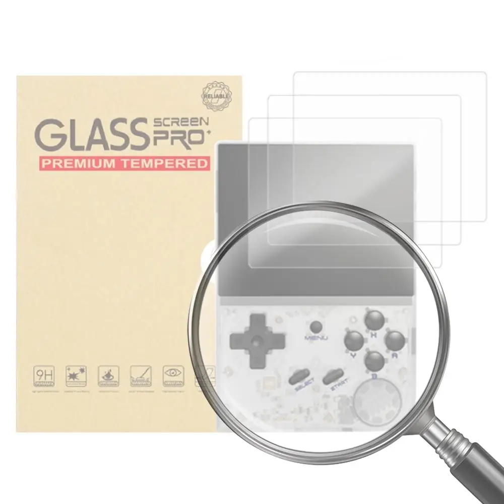 

Tempered Glass Film 9H HD Screen Tempered Film Tempered Glass Protective Film for Anbernic RG35XX/RG35XX Plus Game Accessories