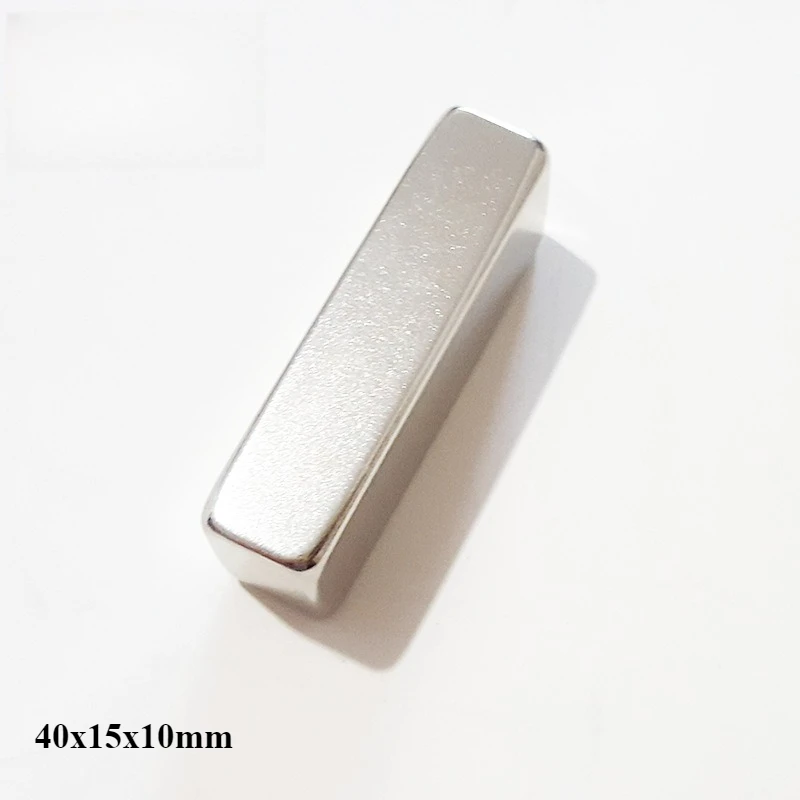 40x15x10mm Strong Neodymium Magnet 40mm x 15mm Block Permanent Magnet 40x15x10mm Powerful Search Magnet sheet 40*15*10