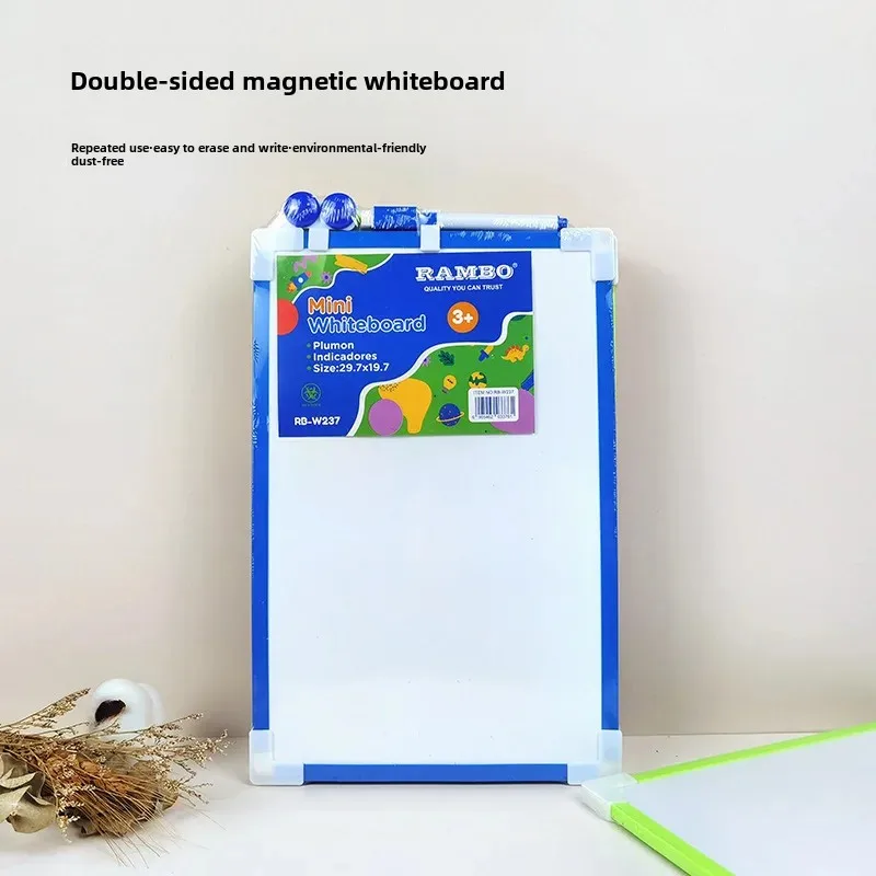 Double-Sided Magnetic Children's Whiteboard Home Education Mobile Desktop Notes Raw Whiteboard Drawing Erasing Wall