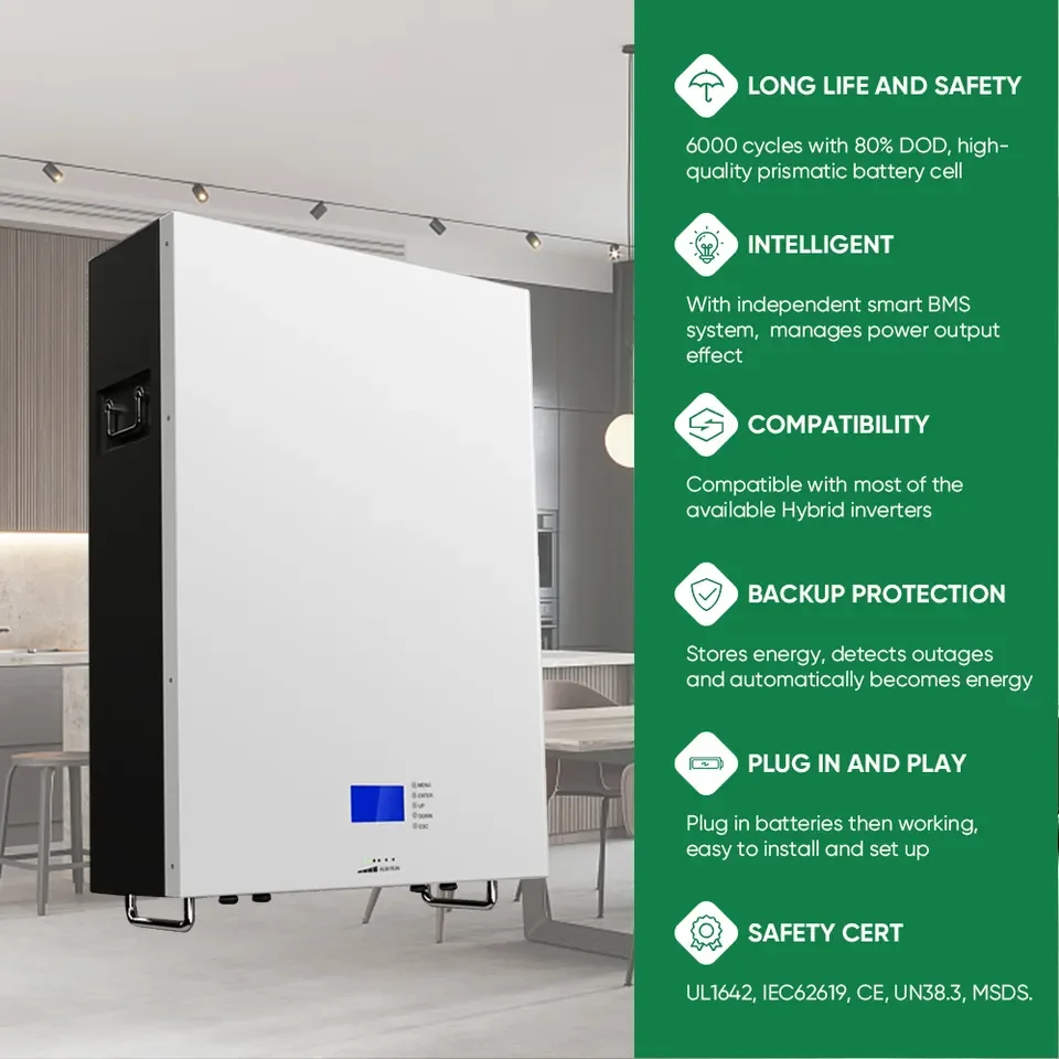 نظام الطاقة الشمسية 8 كيلو وات 10 كيلو وات نظام هجين مع بطارية ليثيوم نظام شمسي عاكس هجين #4