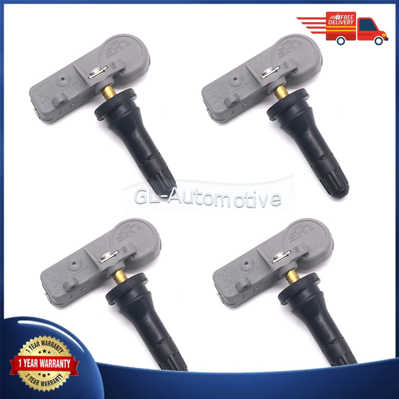 1/4PCS 433MHZ TPMS Tire Pressure Sensor For Dodge Challenger Journey Jeep Grand Cherokee Wrangler JL 68241067AB 68402371AA