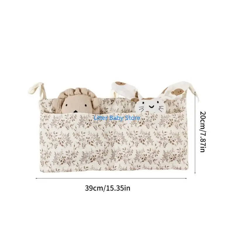 N80C حقيبة تخزين بجانب السرير للأطفال، جيب منظم للتعليق متعدد الوظائف #6