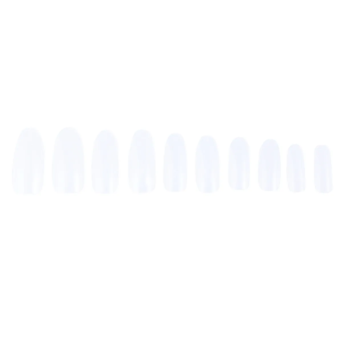 

500Pcs Elliptical Fake Nail Tips Sturdy Odorless Non Toxic Flexible False Nails for Natural Fit Nail Art Design Fashion