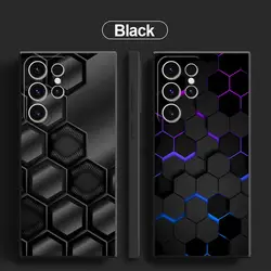 Carbon Fiber Phone Case for Samsung Galaxy S22 Plus S21 5G S21 FE S24 S25 Ultra S20 S23 Ultra S22 Ultra Silicone Cover