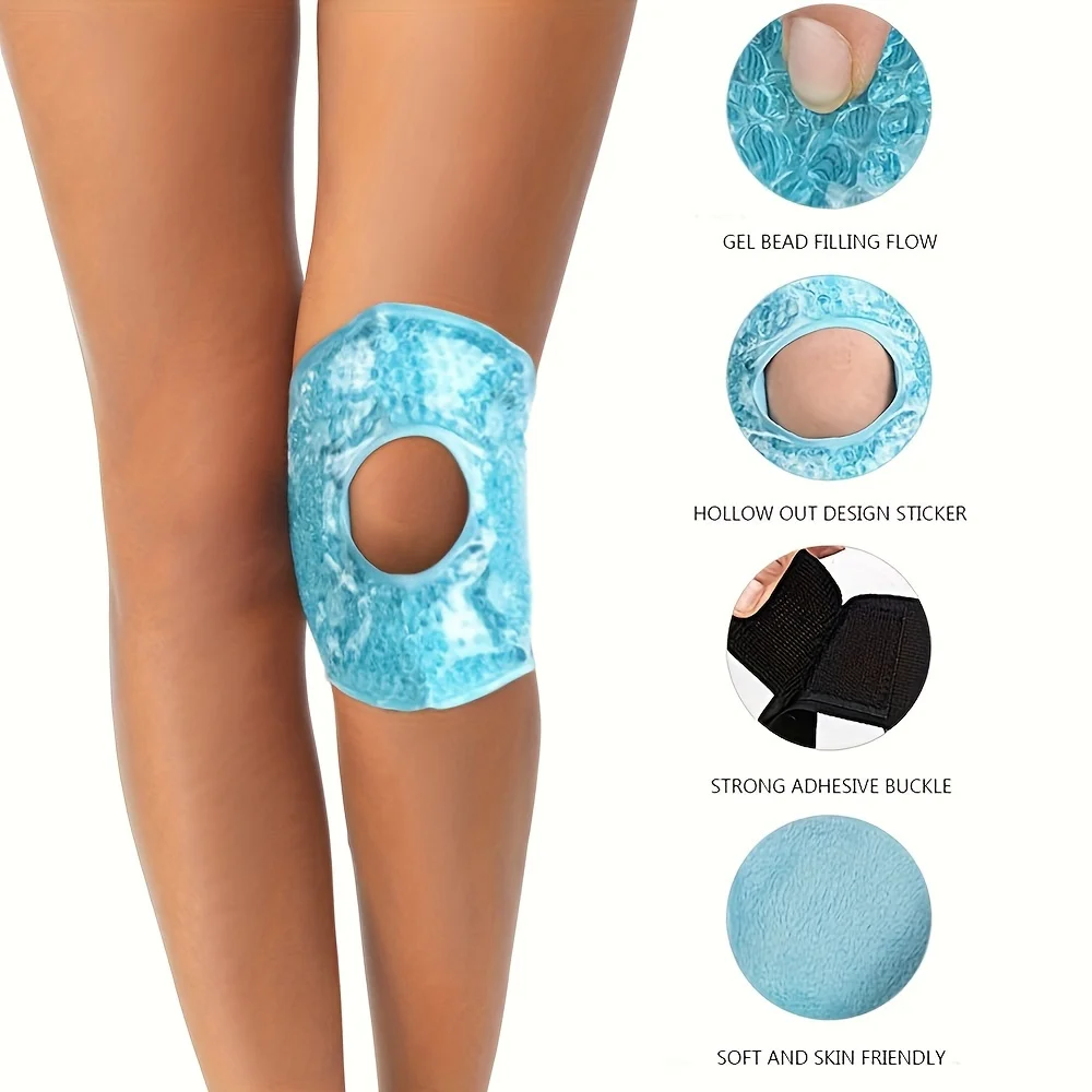 1/2 Stück Hot & Cold Gel Ice Pack Wiederverwendbare Knie-Sport-Eisbehandlungswickel für Knöchel, Kopf, Schultern, Verletzungen, beruhigende, revitalisierende Nutzung – Detail 5