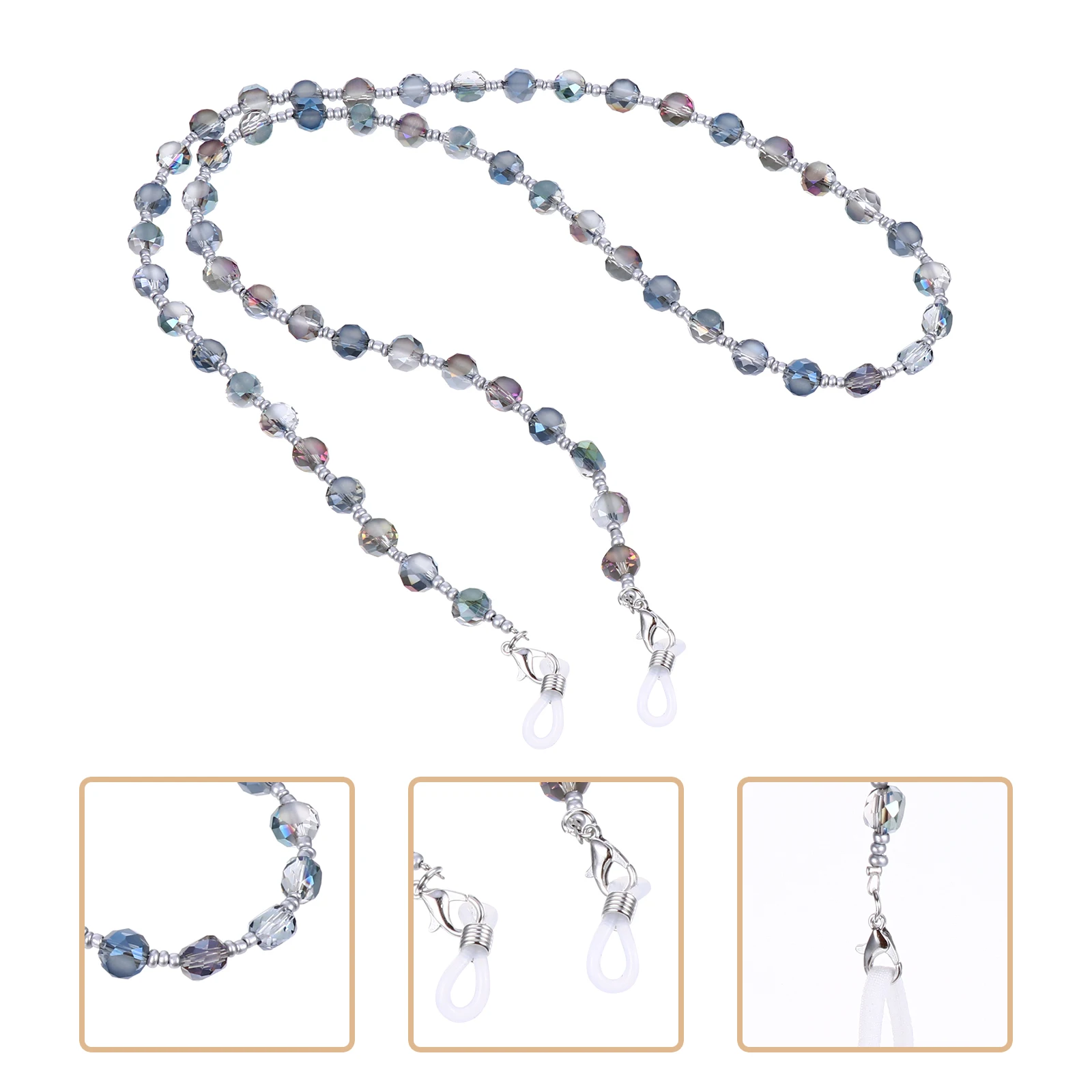 

Glasses Mask Chain Eyeglass Sunglasses Beads Lanyard Fashion Accessories Creative Unique Decorations Durable Firm Stylish Glass