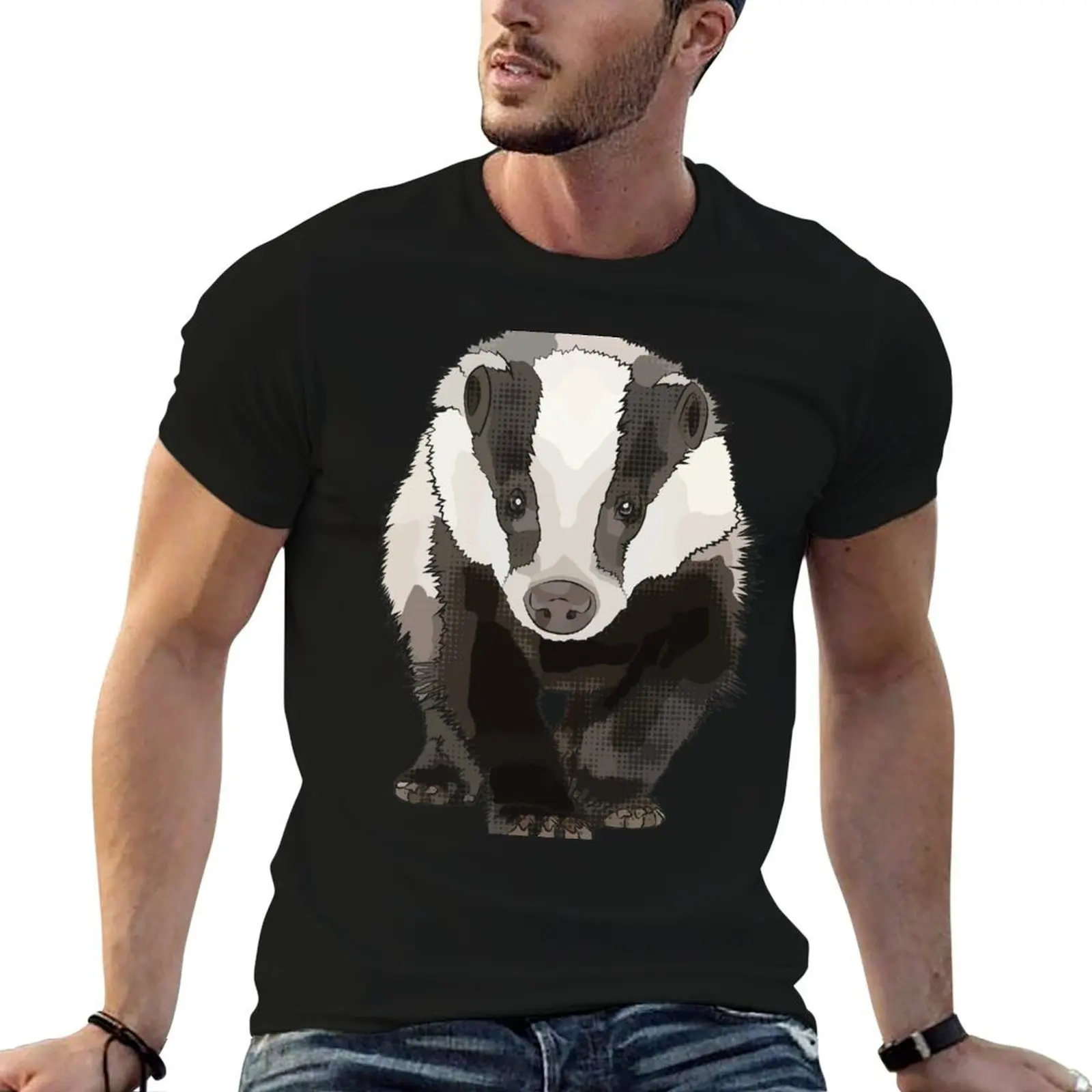

Badger by www.BeeFoxTree.com T-Shirt t shirts for man cotton funny t shirt for man T-Shirt