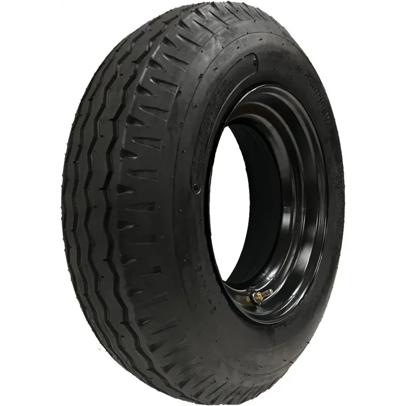 eCustomrim Pneu de reboque Homaster de rodovia resistente de 2 montados 8-14,5 LRG 14,5 pol. 6x14,5 pol. Carga estilo Donut da roda de aro RV