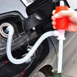 Portable Hand Manual Gas Oil Water Liquid Transfer Pump Siphon Hose for Car Motorcyle Truck Car Liquid Pump Plastic