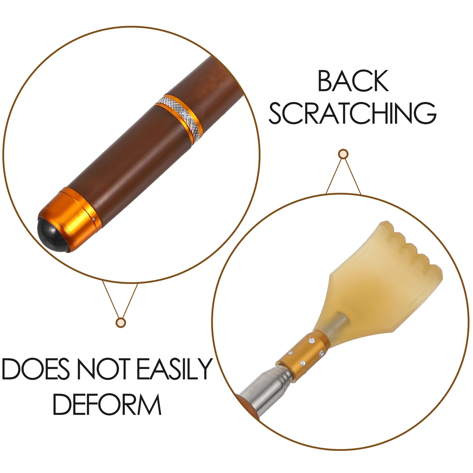 أداة خدش خلفية محمولة برأسين مع كرات دوارة من الفولاذ المقاوم للصدأ قابلة للتمديد للخدش والتدليك للرجال والنساء في المنزل