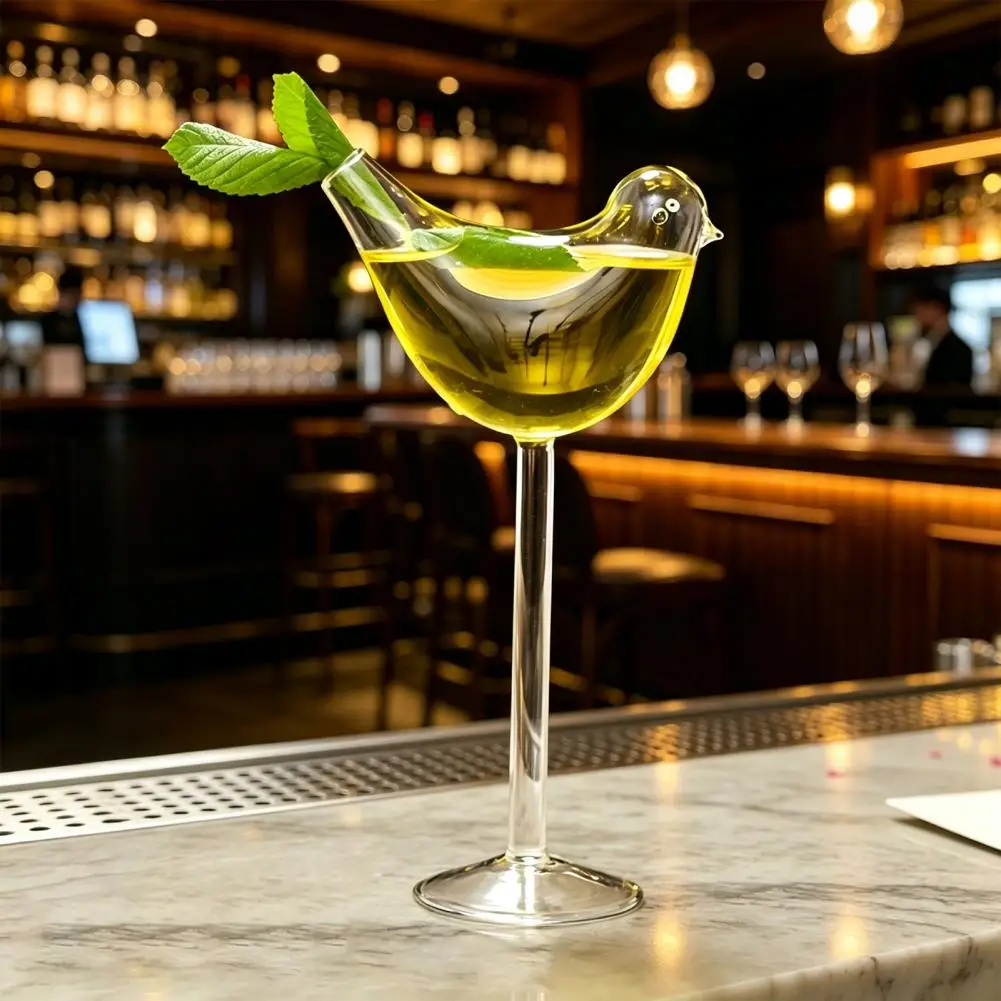 150ml Bird Wine Glass Bird Shaped Cocktail Glass Bird Cocktail Glass with Stable Base 150ml Elegant Wine Fancy for Party