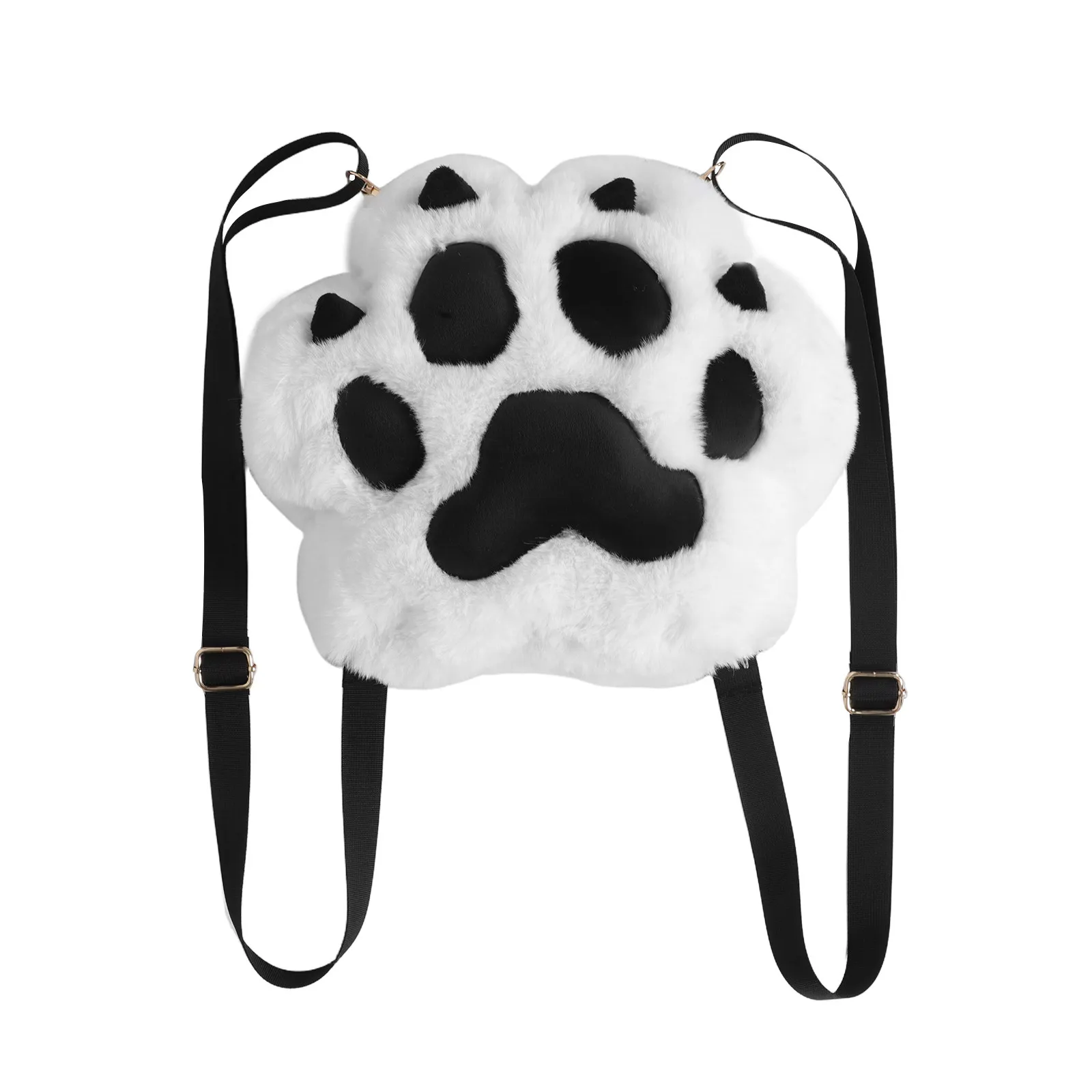 

Рюкзак с кошачьими лапками для девочек: мягкий, уютный, с дизайном в виде кошачьих лапок, для повседневного использования, для косметики и мелких предметов, милая сумка через плечо