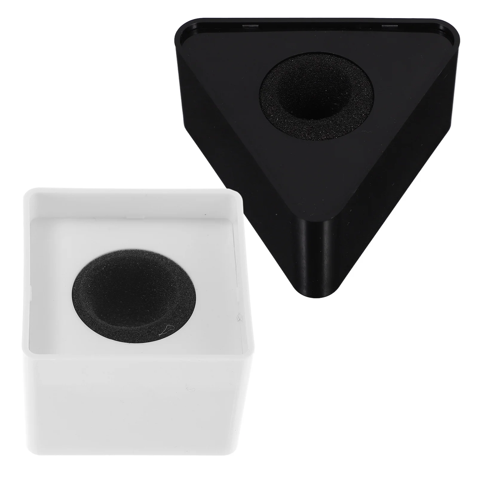 

2Pcs ABS Injection Molding Triangle Mic Logo Flag Station Customizable PVC Board Multicolor Sticker Mic Logo Flag