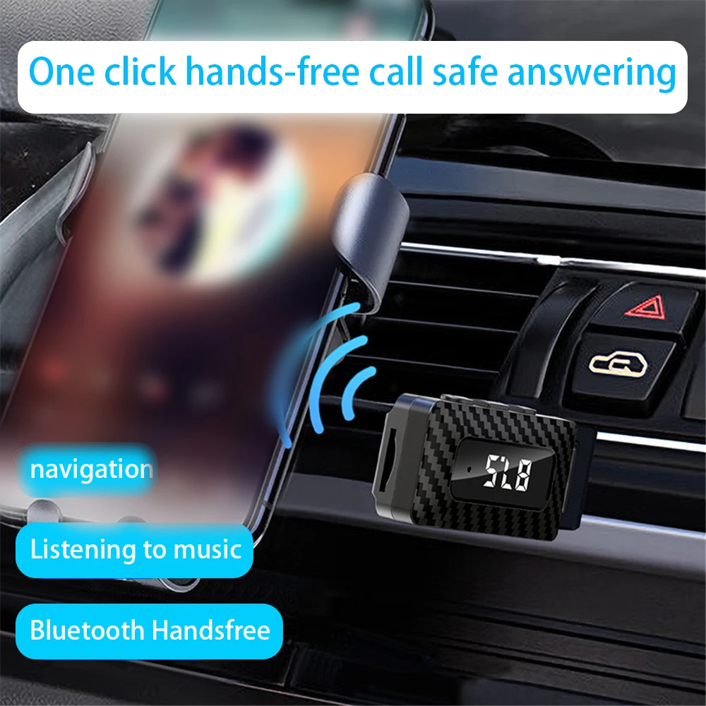 Fm Transmitter No Need To Charge Wireless Bluetooth Audio Adapter Mini Bluetooth 5.3 Automotive Electronic Accessories The New