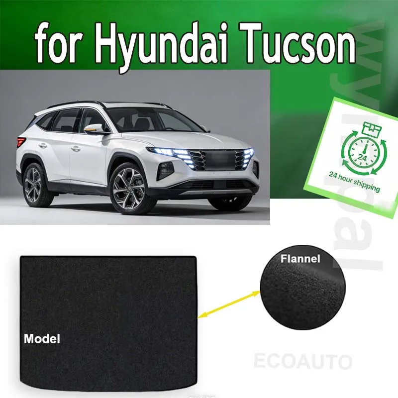 

TREADFIT Rear Trunk Mats For Hyundai Tucson 2021-2025 Tray Trunk Luggage Floor Pads
