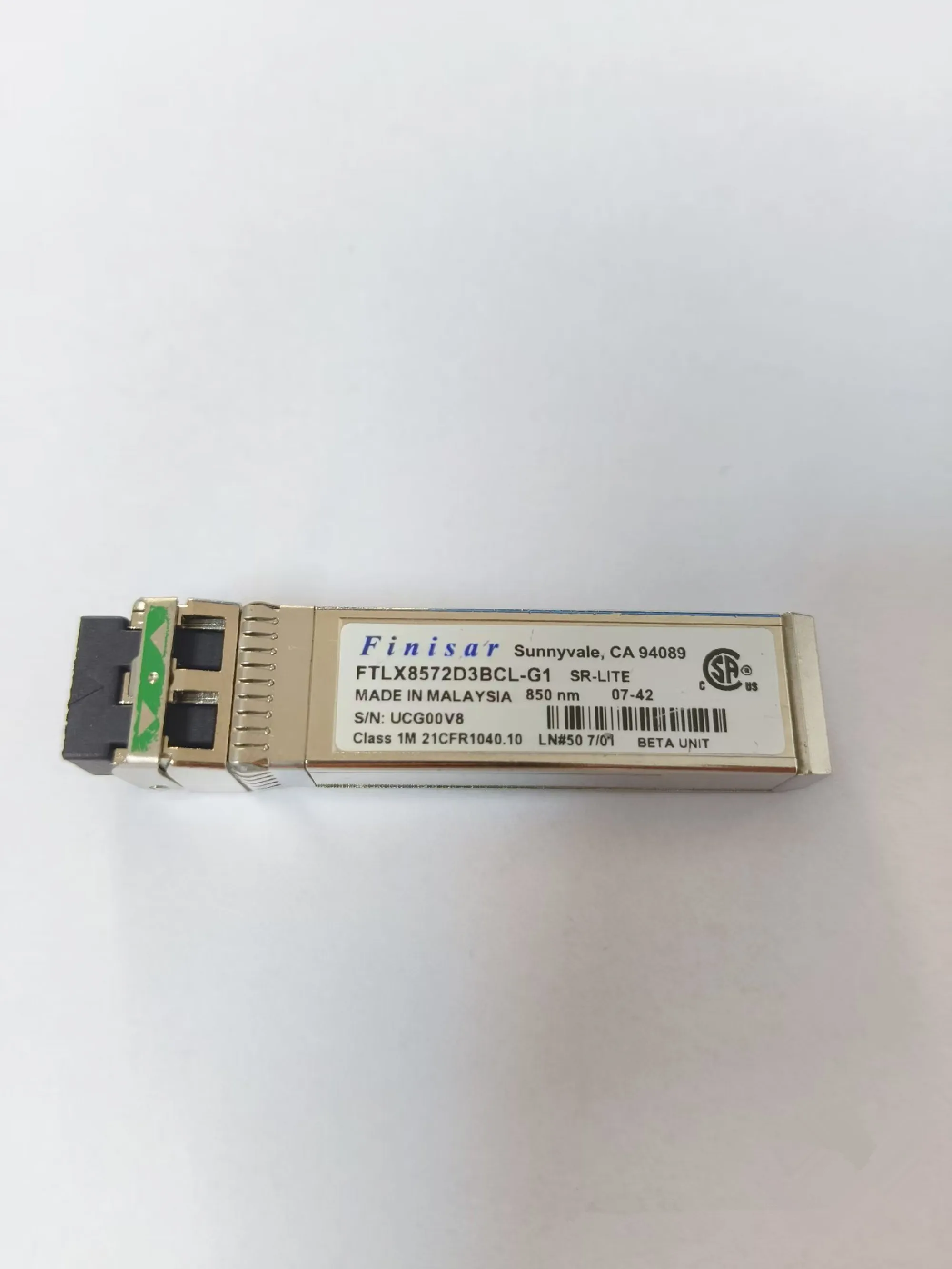 

Finisar 10g Fiber Transceive FTLX8572D3BCL-G1/10GB 850NM SFP/SR-LITE Network Adapter Switch Optical Fiber Module/10GB SFP