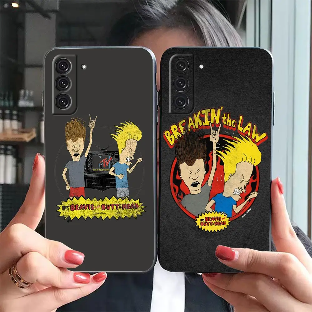 Cartoon Beavis And Butthead Phone Funda Case For Samsung Galaxy S23 S22 S21 S20 FE S10 S24 S25 PLUS ULTRA 5G Shell Case