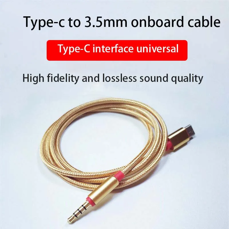 Type-c To 3.5mm Car Audio Cable, Mobile Phone AUX Conversion Cable Suitable For Xiaomi Huawei LeEco Speaker Cable