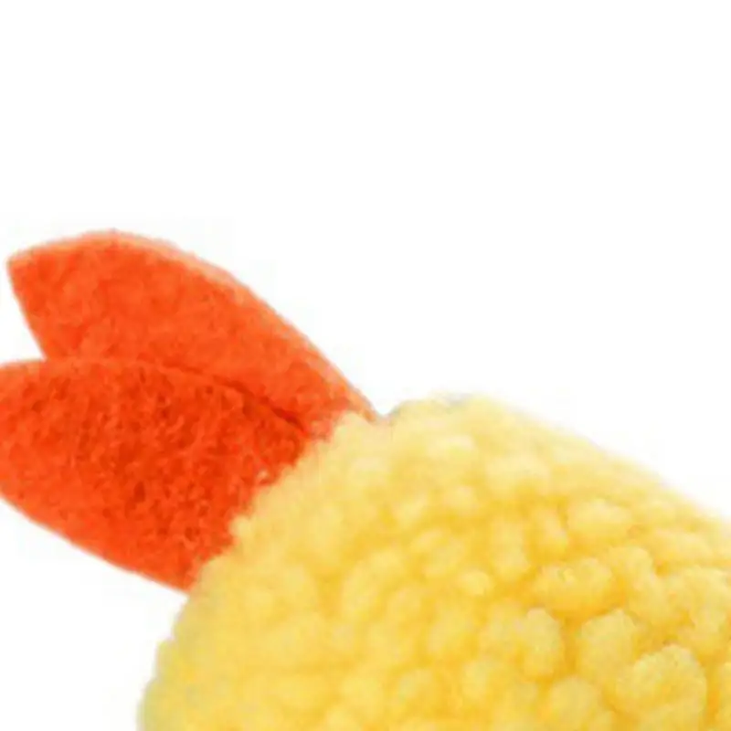 Stuffed Dog Toys Dog Toy For Aggressive Chewers Fried Shrimp Shape Pet Soft Squeaky Plush Teething Puppy Squeak Indestructible