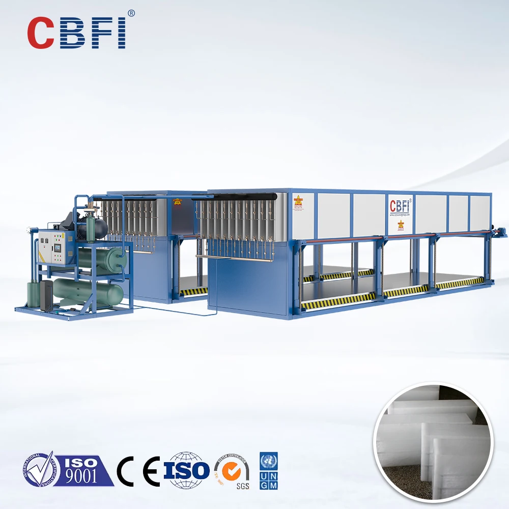 Industrial Automatic High Productivity Block Ice Making Machine With Motor & Gear Direct Cooling For Sale