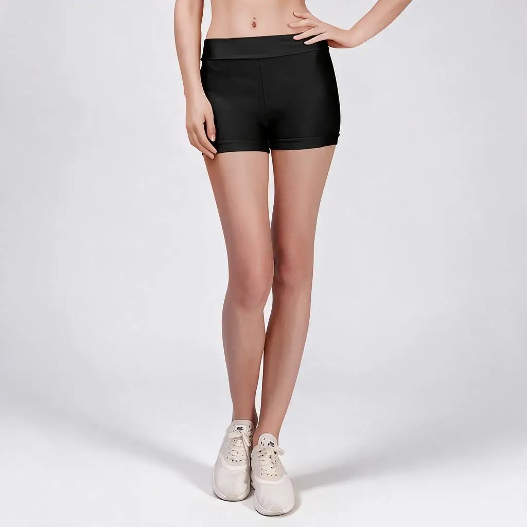 Speerise Adult Briefs Performance Shorts Mid Rise Women Jazz Modern Dancing Shorts Spandex Ballet Boxer Briefs Skinny Bottoms