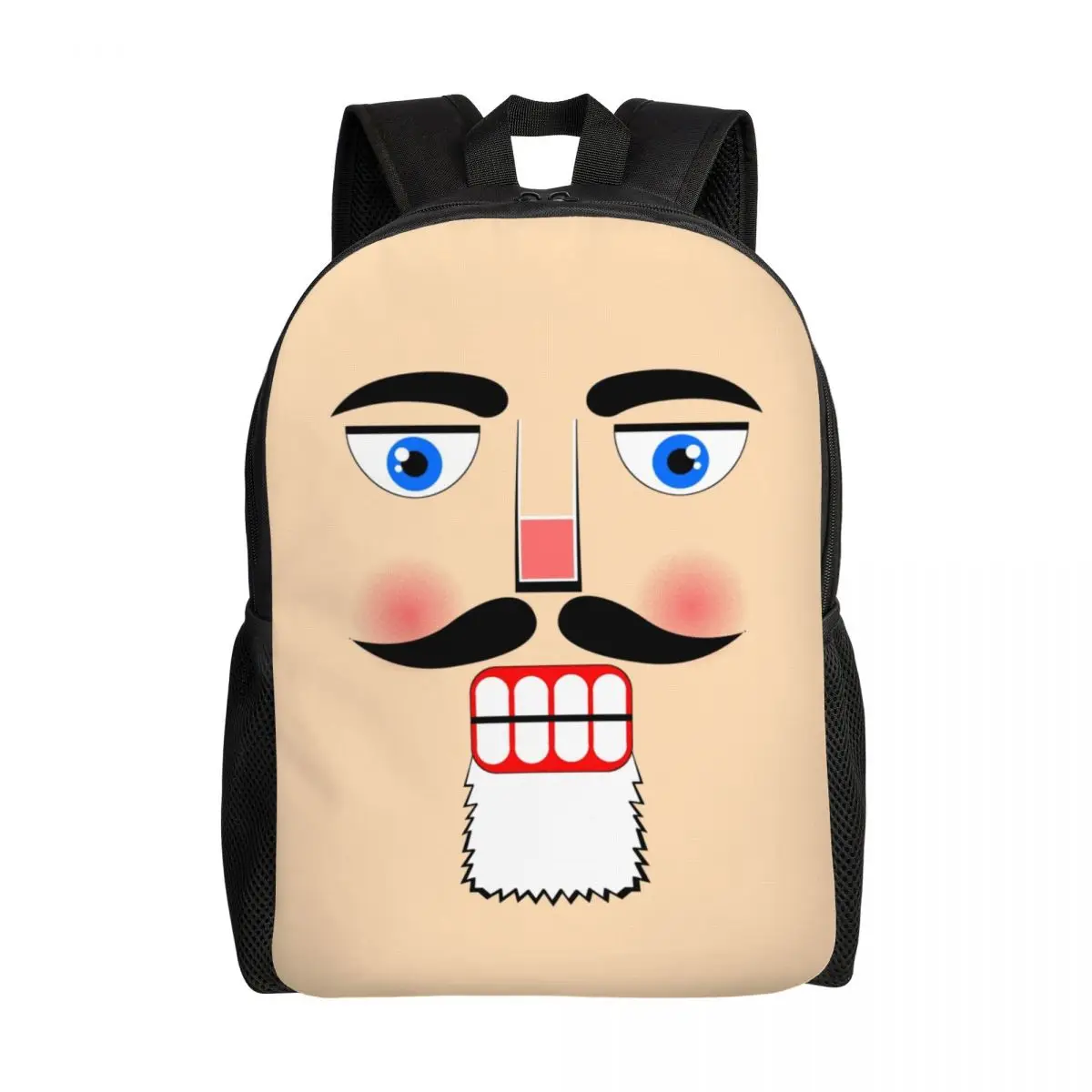 

The Nutcracker Face Backpacks Xmas Christmas Presents College School Travel Bags Men Women Bookbag Fits 15 Inch Laptop