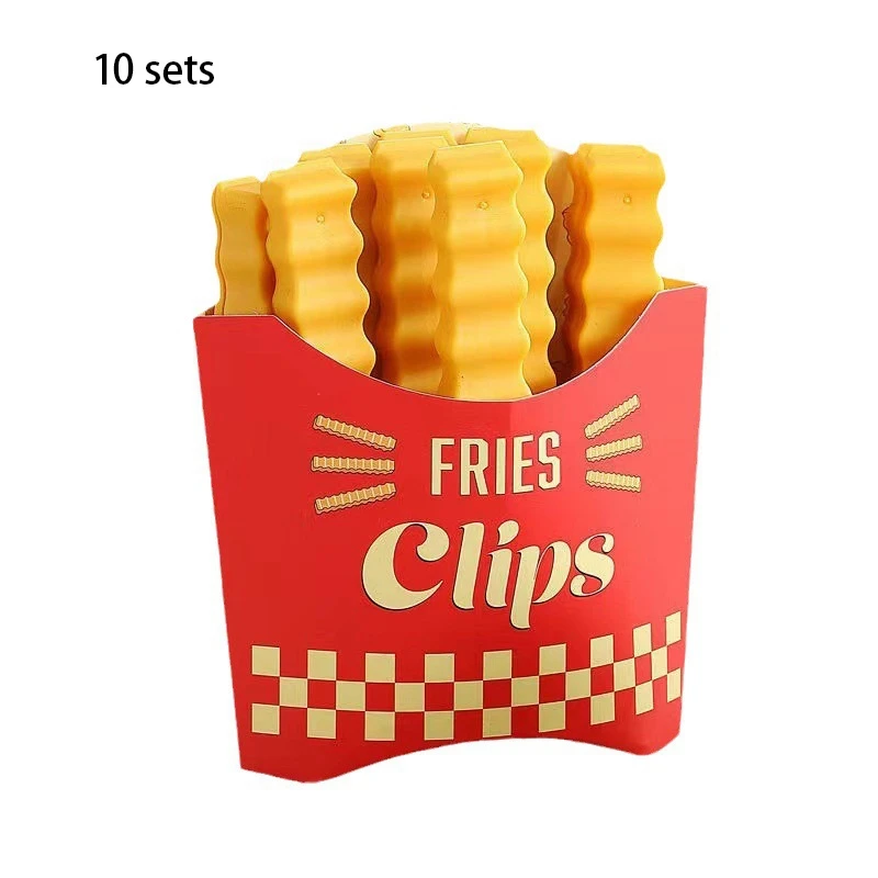 

10 Set Chip Bag Seal Clips Storage Bags Food Seal Clips With Refrigerator Magnet For Snack Bags