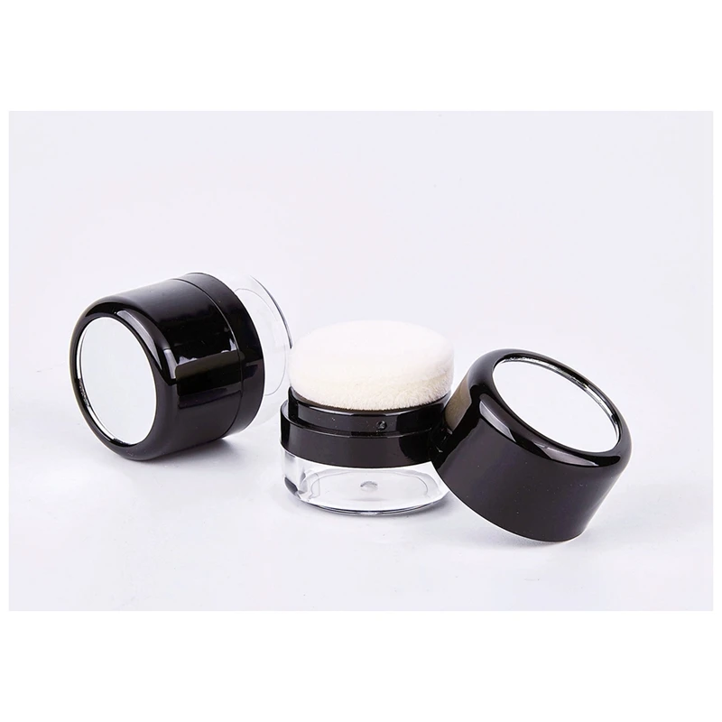 Empty Loose Powder Box, Makeup Powder Box, Portable Mirror Loose Powder Box, Mirror Travel DIY Makeup Foundation-A58E