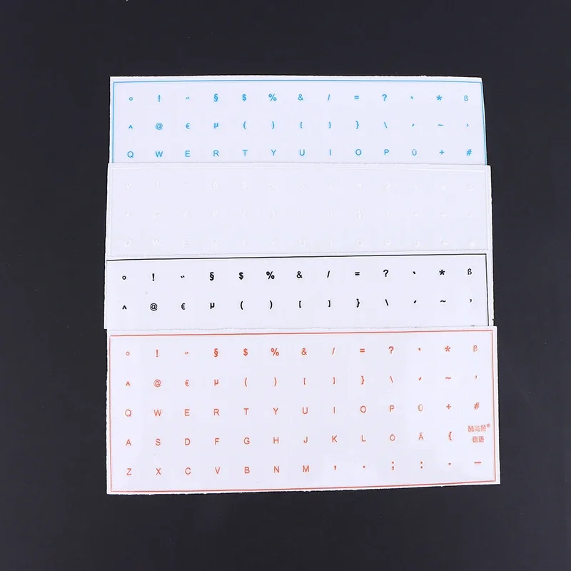 German Tear-Off Film Keyboard Sticker With Tweezers Desktop Laptop Key Sticker Single Film Universal Transparent Sticker