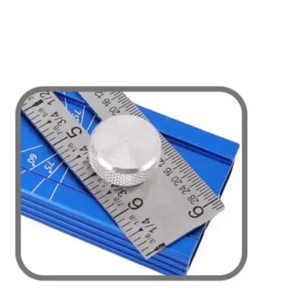 /Dual /Scale /Bubble Level Protractor Aluminum Alloy Foldable Marking Ruler For For Multi Angle Woodworking Positioning And Surv