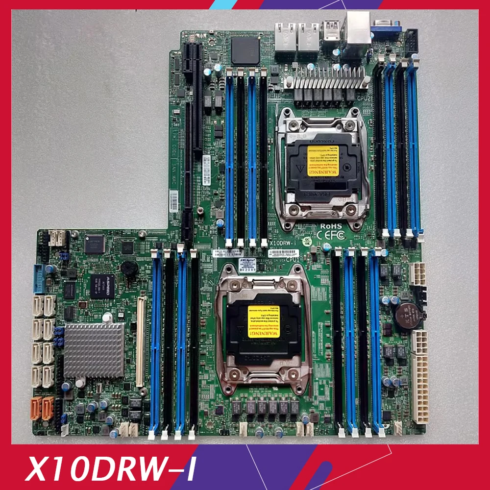 For Supermicro For X10DRW-I Original Server Motherboard 2011 DDR4 Support E5 2600 V3 V4 CPU Perfect Test Good Quality