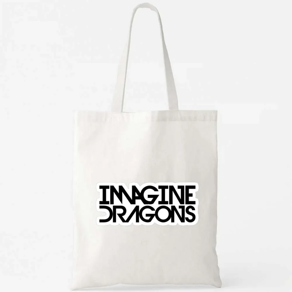 New Style Vintage Imagine Dragons Mercury Tour 2023 Shoulder Bag Tote Bags Women Shopping Bag Reusable High-capacity Handbags