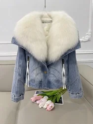 Winter New Women's Fake Fur Jacket Warm Commuting Fashion Down Cotton Jacket