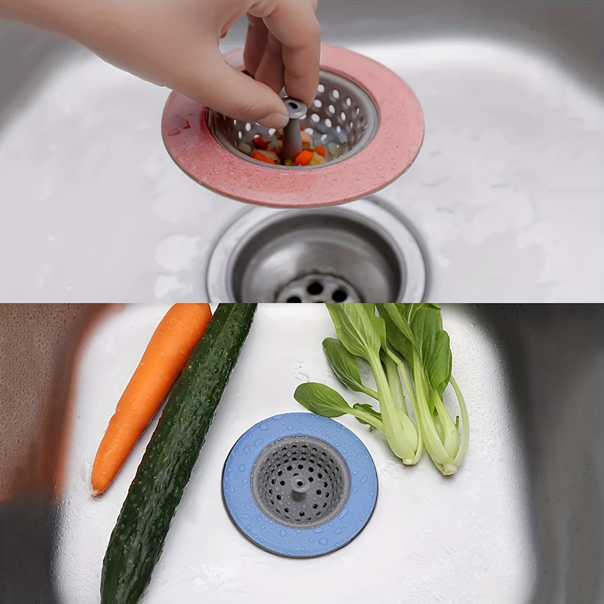 مصفاة تصريف لحوض المطبخ ، ماسك طعام لمعظم مصارف الحوض ، إكسسوارات المطبخ ، 1 ، 3 ، 5 #4