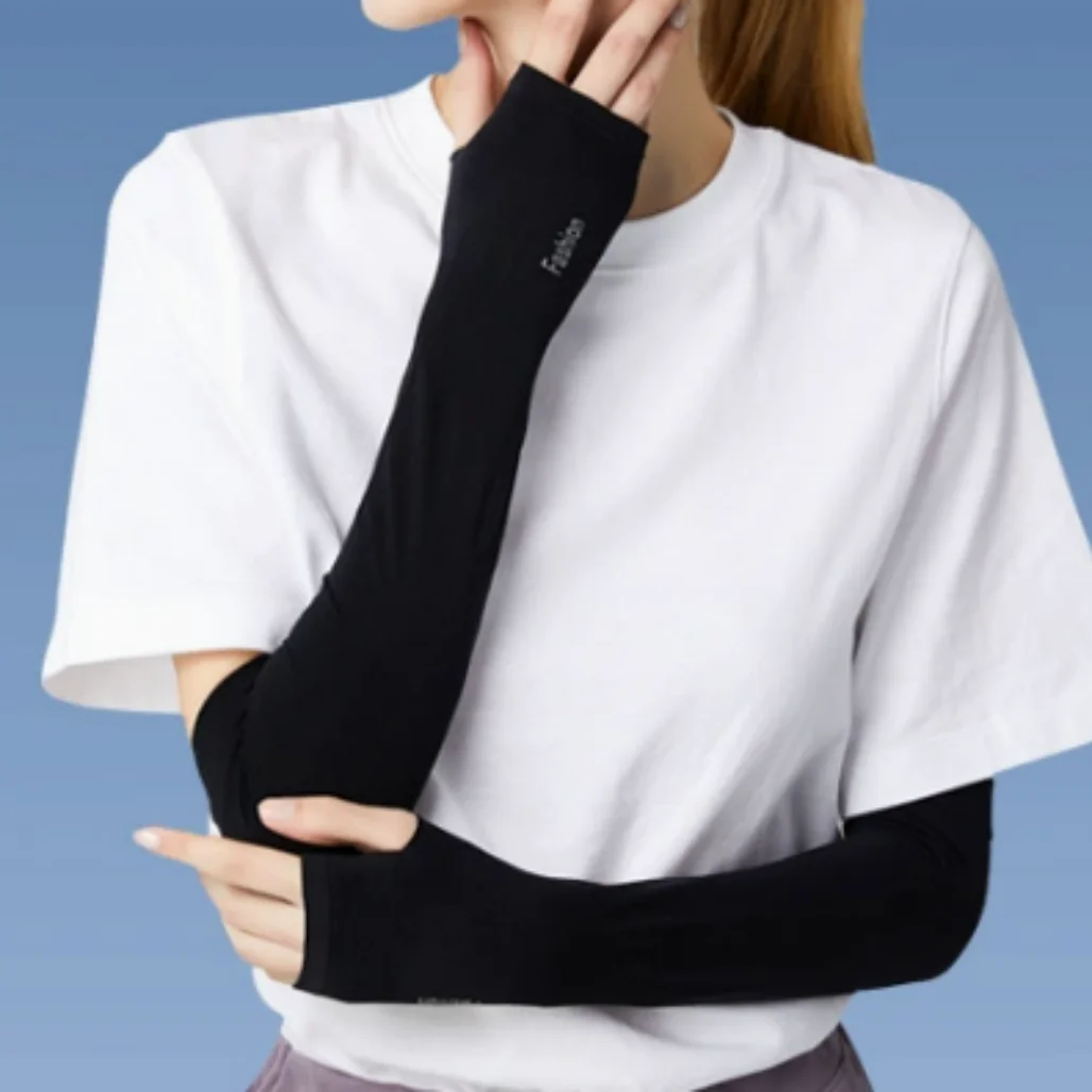 

Летние рукава с защитой от ультрафиолета, велосипедные спортивные чехлы из бамбукового волокна для мужчин и женщин, дышащие тонкие