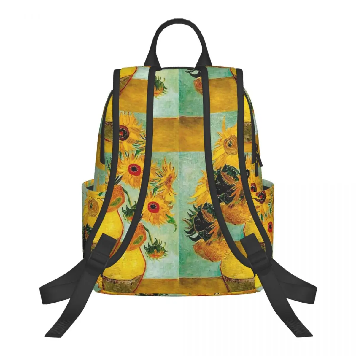 Vincent Van Gogh Still Life Vase With Twelve Sunflower Student Backpack School Bag Hiking Travel Daypack for Men Women Bookbag
