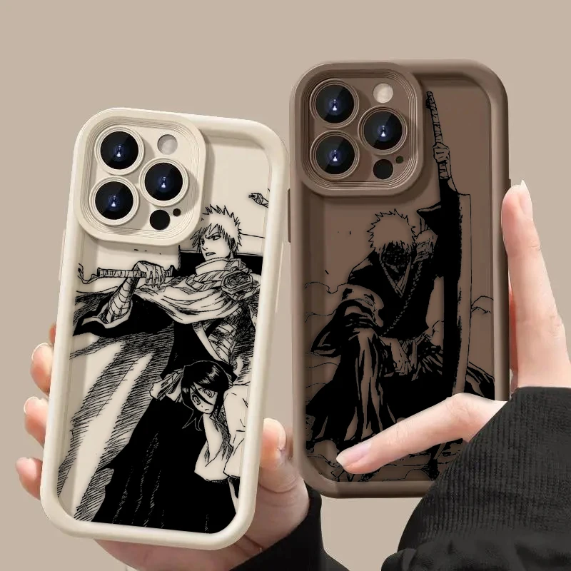 Japanese BLEACH Anime For iPhone 15 14 13 12 11 Pro Max XS Max X XR 7 8 Plus 6S Eye Ladder Phone Case