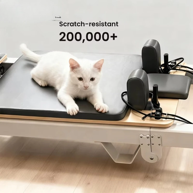 CE Approved Quiet Pilates Reformer - Foldable Aluminum Rehabilitation Training Machine for Home & Studio view 6