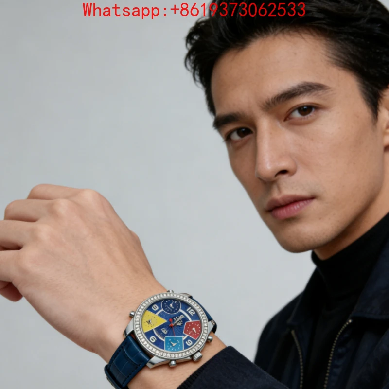 Customized High-end Watch Multi-movement Belt Girls Boys Quartz Watch