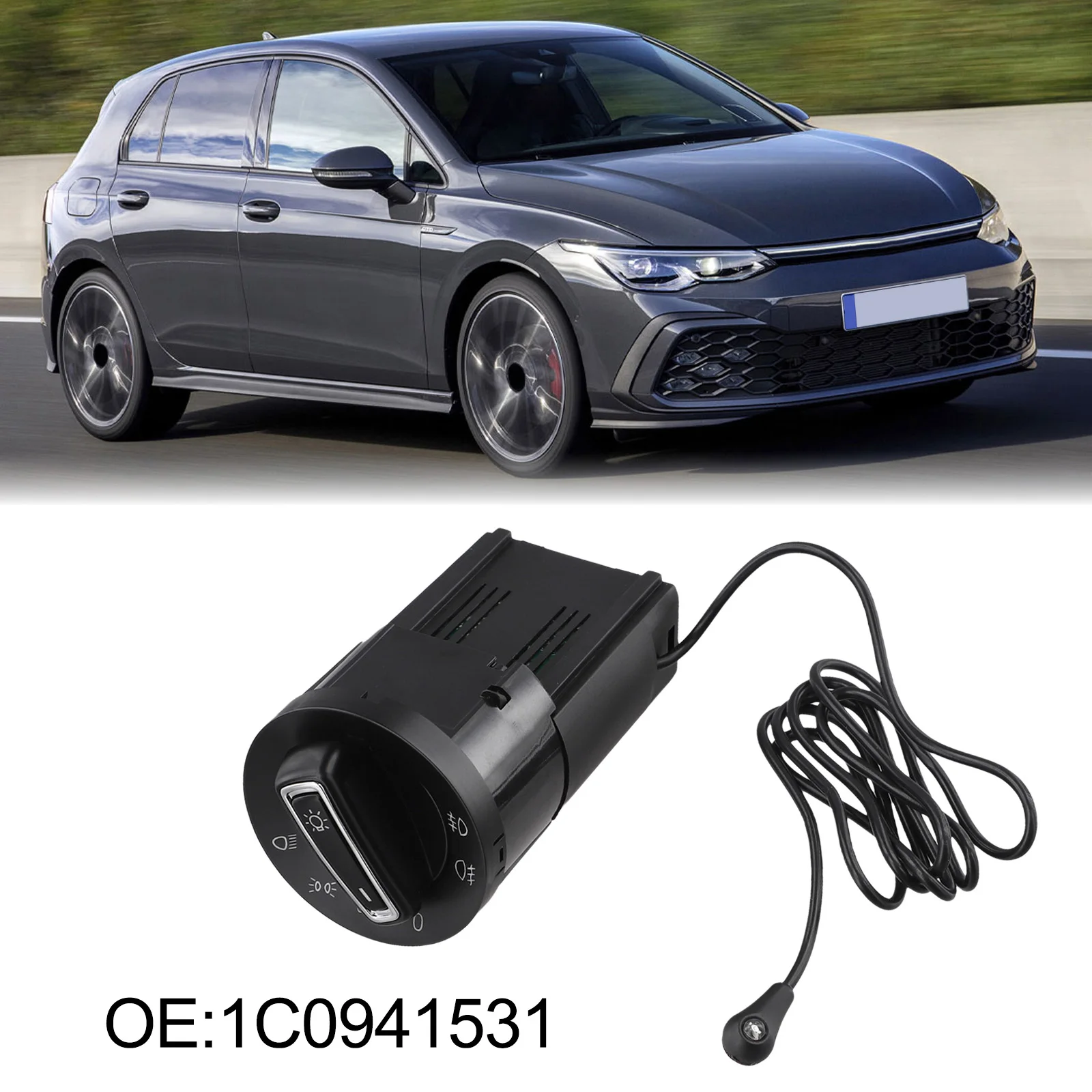 Low-Light Driving Auto Headlamp Module Automatic Lighting Automatic OnOff Function Black Plastic Flexible Response For Bora